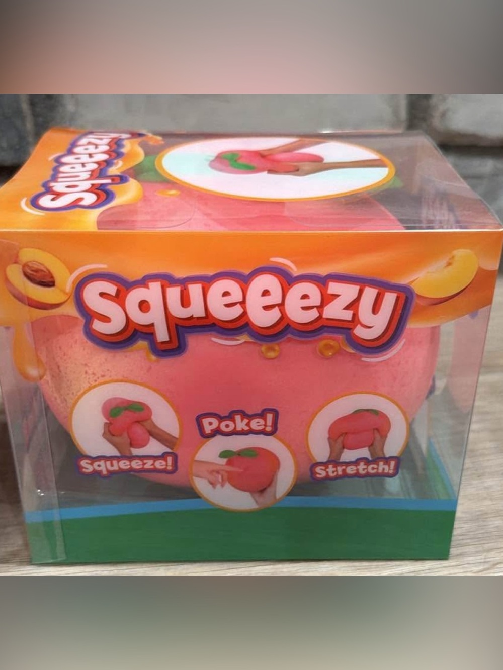 New jumbo Squeeezy Peach Stress Toy
